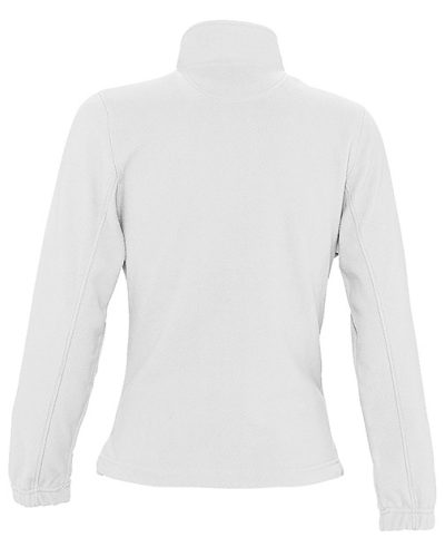 Női NORTH cipzáras polár pulóver, SOL'S SO54500, White-L