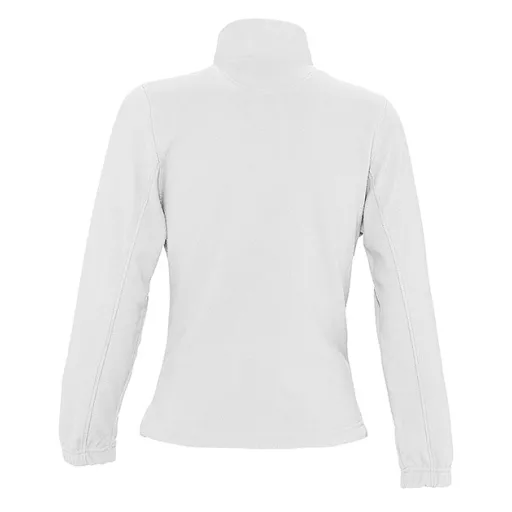 Női NORTH cipzáras polár pulóver, SOL'S SO54500, White-XL
