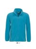 Uniszex NORTH cipzáras polár pulóver, SOL'S SO55000, Aqua-3XL