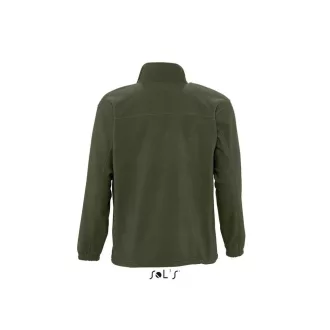   Uniszex NORTH cipzáras polár pulóver, SOL'S SO55000, Army-2XL