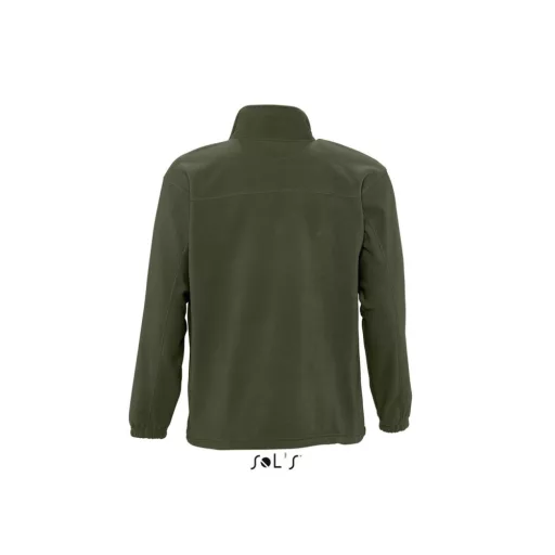 Uniszex NORTH cipzáras polár pulóver, SOL'S SO55000, Army-2XL