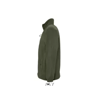   Uniszex NORTH cipzáras polár pulóver, SOL'S SO55000, Army-2XL