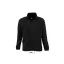 Uniszex NORTH cipzáras polár pulóver, SOL'S SO55000, Black-2XL