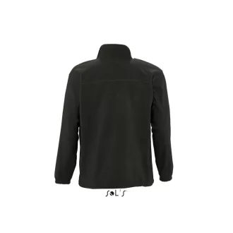   Uniszex NORTH cipzáras polár pulóver, SOL'S SO55000, Black-2XL