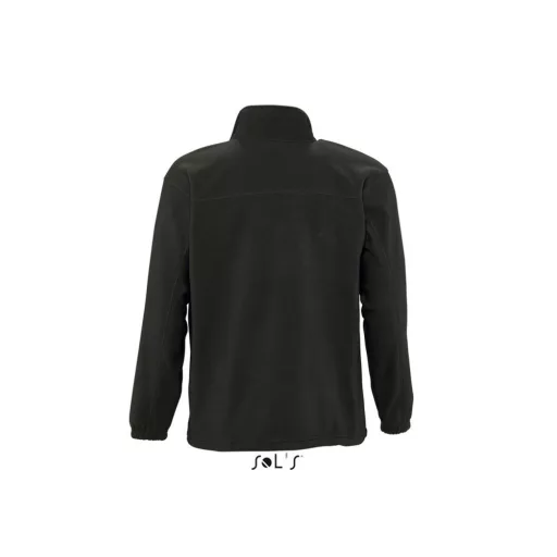 Uniszex NORTH cipzáras polár pulóver, SOL'S SO55000, Black-2XL
