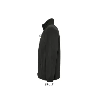  Uniszex NORTH cipzáras polár pulóver, SOL'S SO55000, Black-2XL