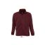 Uniszex NORTH cipzáras polár pulóver, SOL'S SO55000, Burgundy-XS