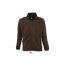 Uniszex NORTH cipzáras polár pulóver, SOL'S SO55000, Dark Chocolate-4XL