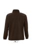 Uniszex NORTH cipzáras polár pulóver, SOL'S SO55000, Dark Chocolate-5XL