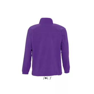   Uniszex NORTH cipzáras polár pulóver, SOL'S SO55000, Dark Purple-2XL