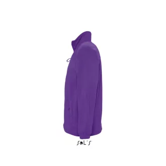   Uniszex NORTH cipzáras polár pulóver, SOL'S SO55000, Dark Purple-2XL