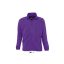 Uniszex NORTH cipzáras polár pulóver, SOL'S SO55000, Dark Purple-3XL