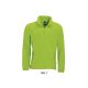 Uniszex NORTH cipzáras polár pulóver, SOL'S SO55000, Lime-2XL