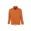 Uniszex NORTH cipzáras polár pulóver, SOL'S SO55000, Orange-2XL
