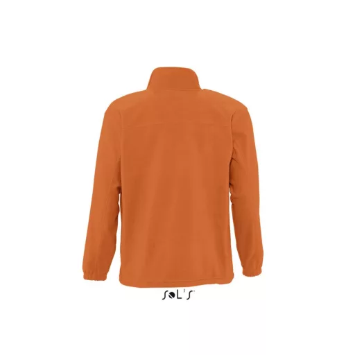Uniszex NORTH cipzáras polár pulóver, SOL'S SO55000, Orange-2XL
