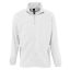 Uniszex NORTH cipzáras polár pulóver, SOL'S SO55000, White-S