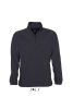 Uniszex NESS 1/4 cipzáras, galléros polár pulóver, SOL'S SO56000, Charcoal Grey-L