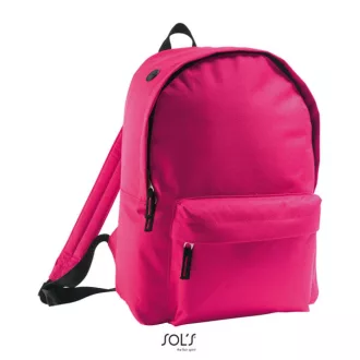   Uniszex RIDER poliészter hátizsák cipzáras zsebbel, SOL'S SO70100, Fuchsia-U