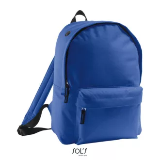   Uniszex RIDER poliészter hátizsák cipzáras zsebbel, SOL'S SO70100, Royal Blue-U