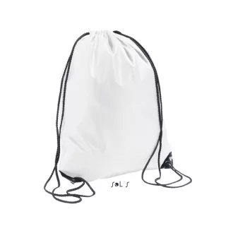   Uniszex URBAN poliészter tornazsák-hátizsák, mindennapos használatra, SOL'S SO70600, White-U