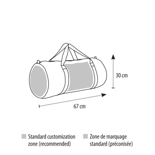 Uniszex SOHO divatos nagy utazótáska 420D poliészterből, SOL'S SO72600, Black-U