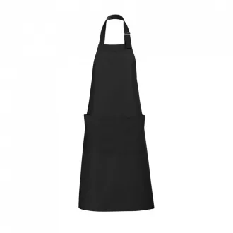   Uniszex GALA fém csattal állítható hosszú kötény zsebbel, SOL'S SO88010, Black-U