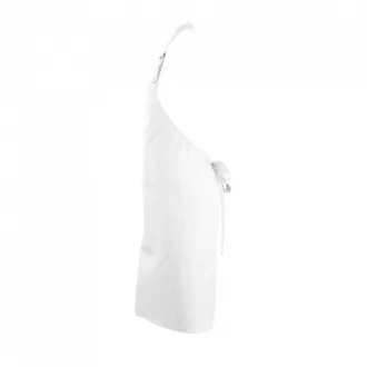   Uniszex GALA fém csattal állítható hosszú kötény zsebbel, SOL'S SO88010, White-U