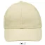 Uniszex vastag 6 paneles pamut baseball sapka, SOL'S SO88100, Beige-U