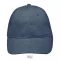Uniszex vastag 6 paneles pamut baseball sapka, SOL'S SO88100, Denim-U