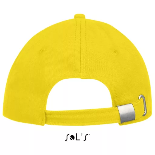 Uniszex vastag 6 paneles pamut baseball sapka, SOL'S SO88100, Gold-U