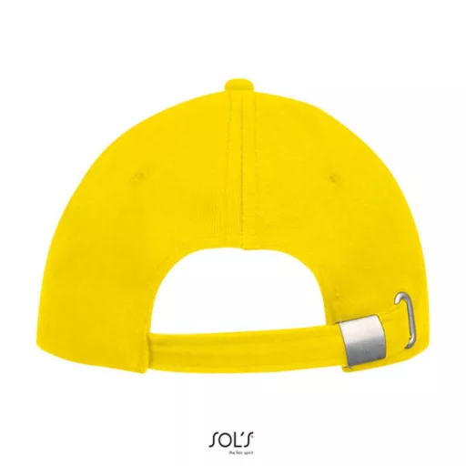 Uniszex vastag 6 paneles pamut baseball sapka, SOL'S SO88100, Gold-U