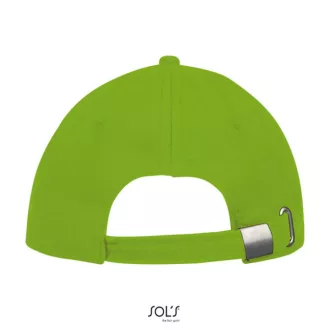   Uniszex vastag 6 paneles pamut baseball sapka, SOL'S SO88100, Lime-U