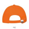 Uniszex vastag 6 paneles pamut baseball sapka, SOL'S SO88100, Orange-U