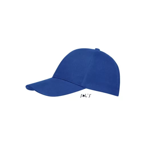 Uniszex vastag 6 paneles pamut baseball sapka, SOL'S SO88100, Royal Blue-U