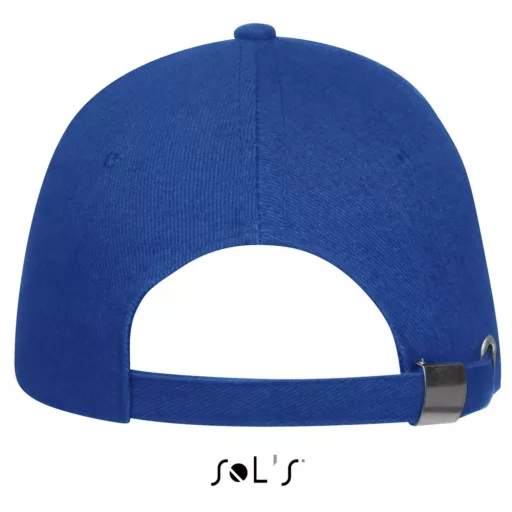 Uniszex vastag 6 paneles pamut baseball sapka, SOL'S SO88100, Royal Blue-U