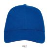 Uniszex vastag 6 paneles pamut baseball sapka, SOL'S SO88100, Royal Blue-U