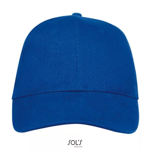Uniszex vastag 6 paneles pamut baseball sapka, SOL'S SO88100, Royal Blue-U