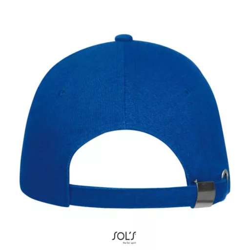 Uniszex vastag 6 paneles pamut baseball sapka, SOL'S SO88100, Royal Blue-U