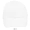 Uniszex vastag 6 paneles pamut baseball sapka, SOL'S SO88100, White-U