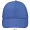 Uniszex tépőzáras 5 paneles pamut baseball sapka, SOL'S SO88110, Royal Blue-U