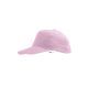 Gyerek  SUNNY KIDS tépőzáras baseball sapka, 5 paneles, SOL'S SO88111, Pink-U