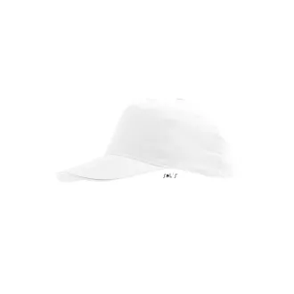   Gyerek  SUNNY KIDS tépőzáras baseball sapka, 5 paneles, SOL'S SO88111, White-U