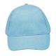 Uniszex 5 paneles tépőzáras pamut baseball sapka, SOL'S SO88119, Atoll Blue-U