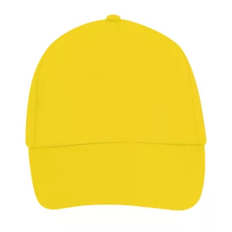   Uniszex 5 paneles tépőzáras pamut baseball sapka, SOL'S SO88119, Gold-U