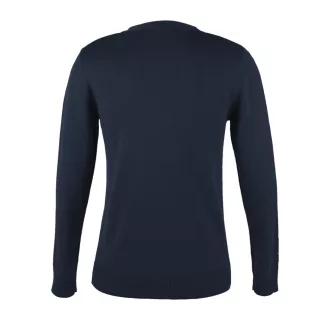   Női GOLDEN elől gombos, kötött V-nyakú kardigán, SOL'S SO90012, Navy-S
