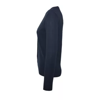   Női GOLDEN elől gombos, kötött V-nyakú kardigán, SOL'S SO90012, Navy-S