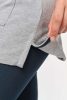 WK209 Női rövid ujjú hosszított piké póló Designed To Work, Black/Oxford Grey-S