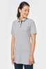 WK209 Női rövid ujjú hosszított piké póló Designed To Work, Oxford Grey/Navy-2XL