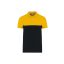 WK210 kétszinű, környezetbarát rövid ujjú galléros póló Designed To Work, Black/Yellow-XL