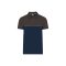 WK210 kétszinű, környezetbarát rövid ujjú galléros póló Designed To Work, Navy/Dark Grey-S
